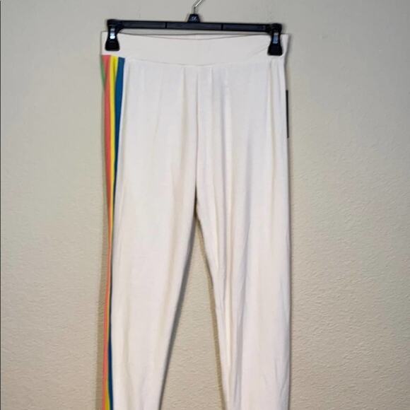 Chaser Vintage Stripe Cozy Knit Lounger Pants - Picture 5 of 13